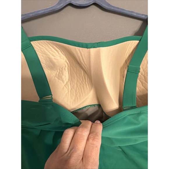 Kona Sol One Piece Swimsuit Green Women's Size XL 16 Beach Resort - Picture 4 of 10